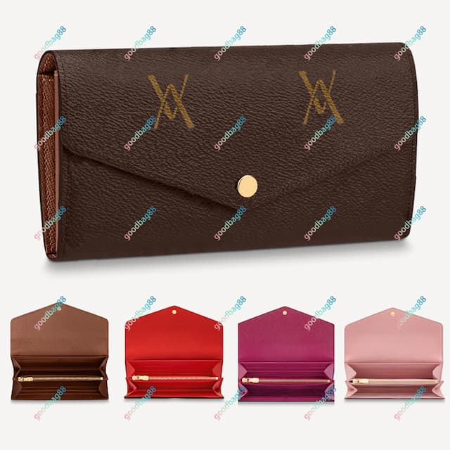 Designer Wallet Coin Card Holders Purse High Quality SARAH KEY POUCH Leather Envelope Wallets Credit Card Holder Multiple Colors And Styles M60531 N60114 With box