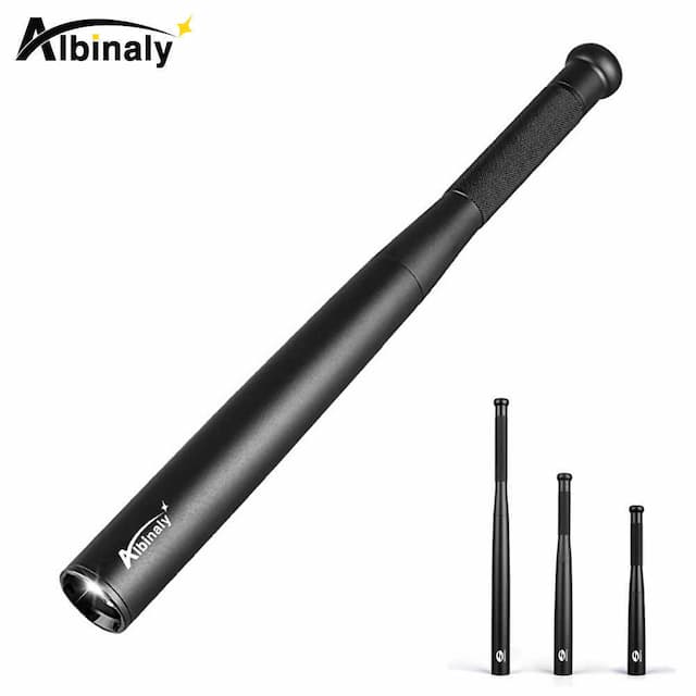 Flashlights Torches Baseball Bat LED Flashlight waterproof Super Bright Baton aluminium alloy Torch for Emergency and Self Defense L221014