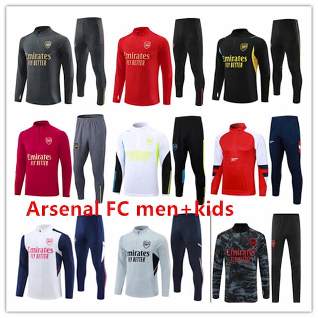 23 24 PEPE SAKA Arsenal tracksuit Football soccer jerseys HAVERTZ Gunners training suit ODEGAARD THOMAS TIERNEY SMITH Gunners Transport Men Kids sportswear kit